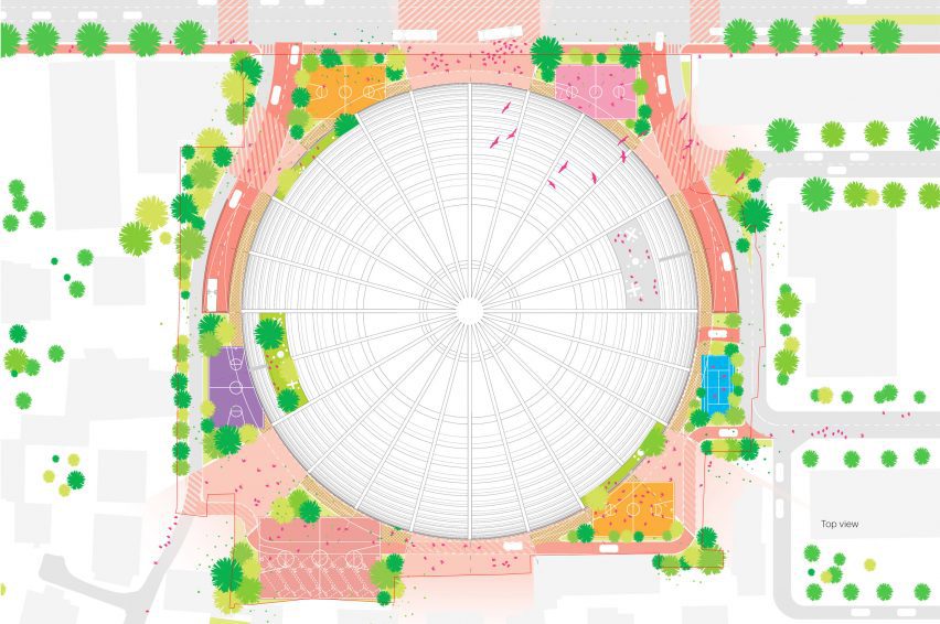 Plan of The Grand Ballroom by MVRDV
