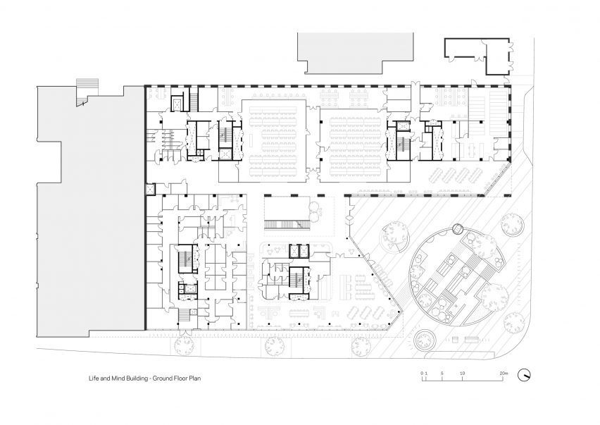 Plan of Life and Mind Building by NBBJ