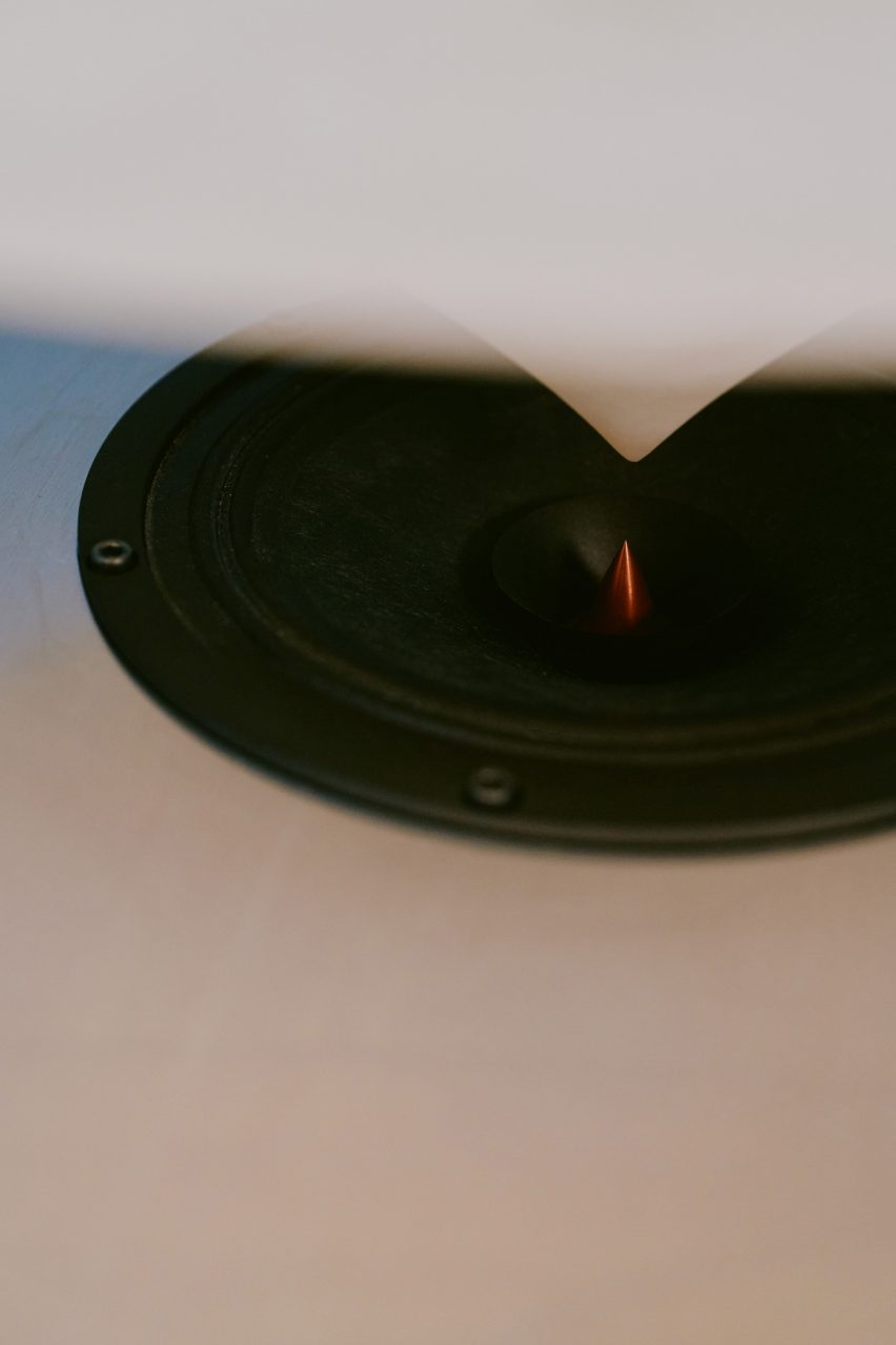 Close-up of speaker