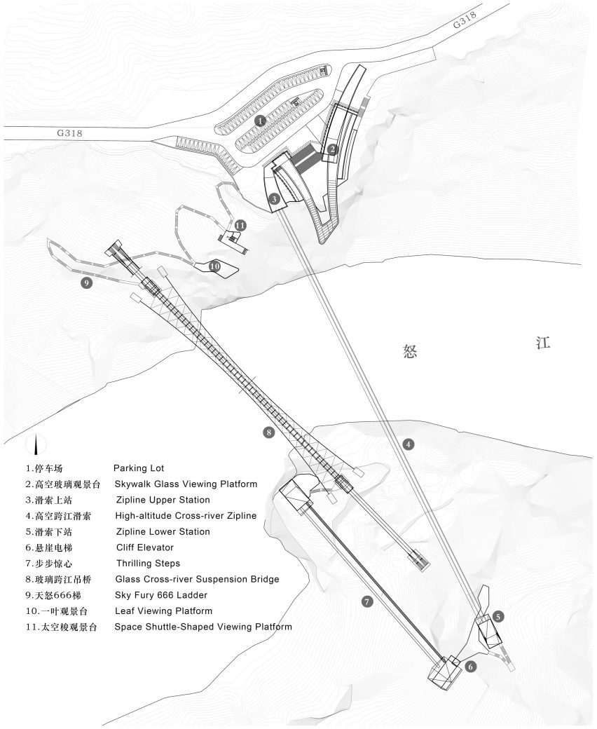 Plan of Nujiang River 72 Turns Canyon Scenic Area by Archermit