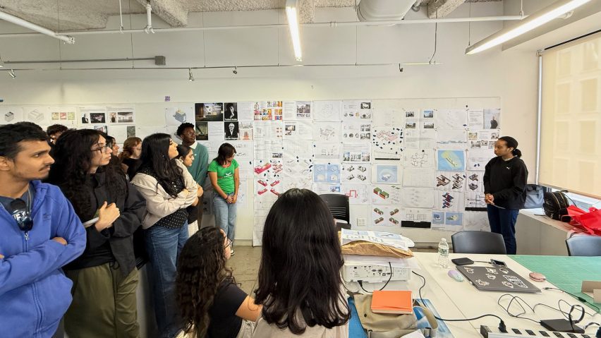 a classroom full of students