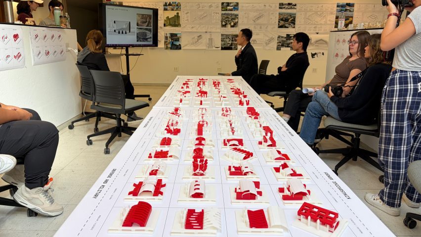 a photograph of a student presentation
