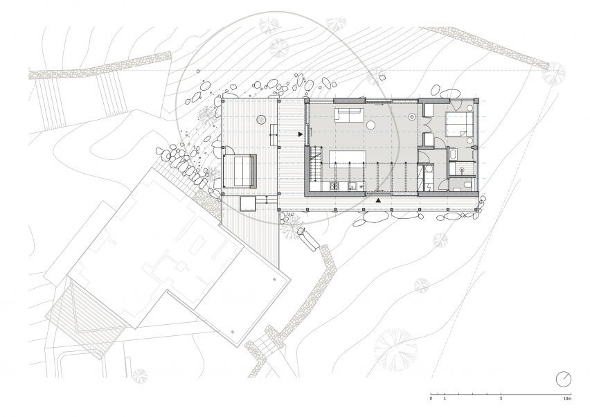 Plan of Medník House by Päivä Architekti