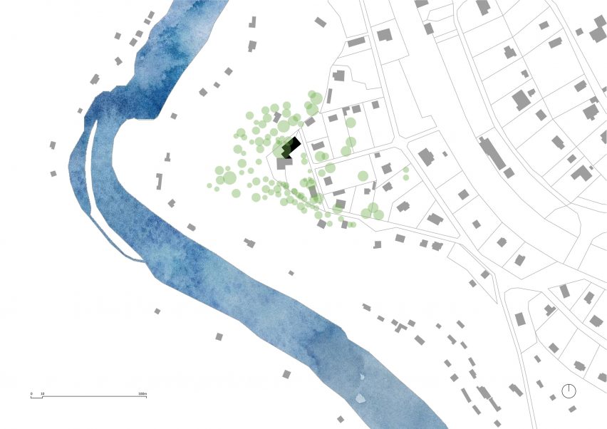Plan of Medník House by Päivä Architekti