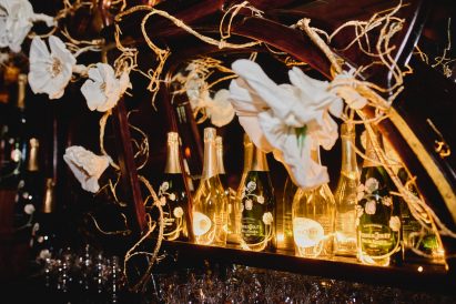 Floral installation for Perrier-Jouët