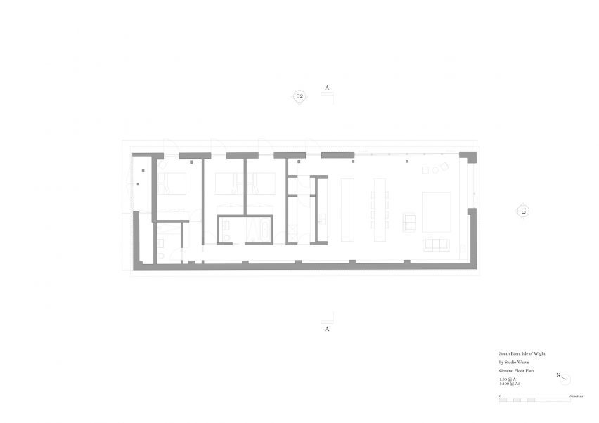 Plan of South Barn by Studio Weave