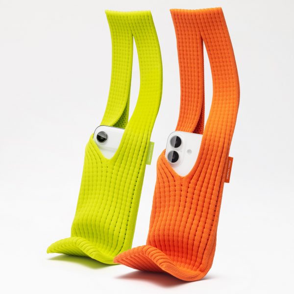 Yellow and orange iPhone Pockets by Issey Miyake and Apple