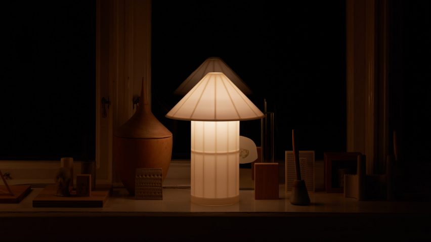 Daniel Rybakken creates translucent version of archetypal table lamp