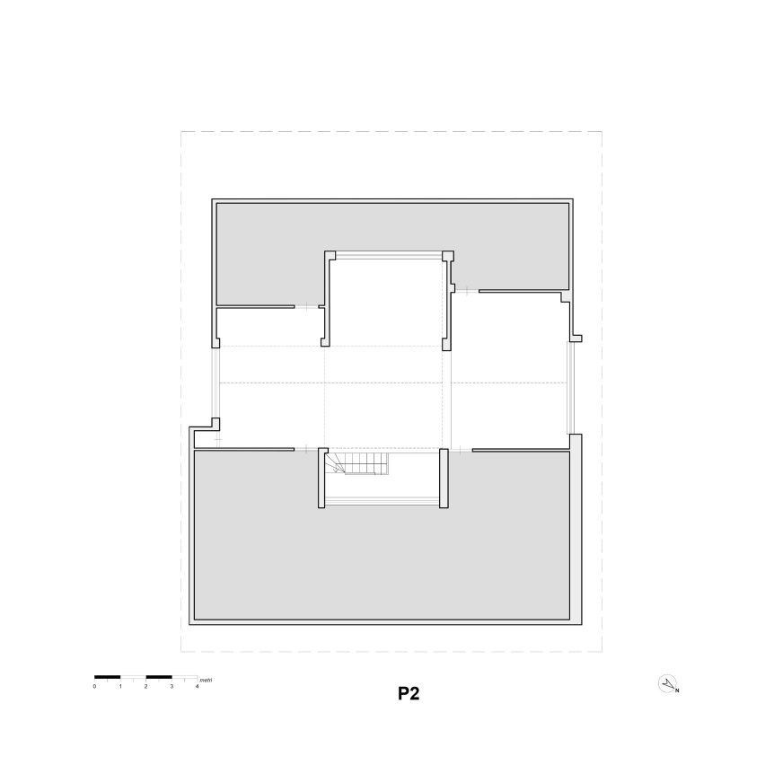 Second floor plan before renovation