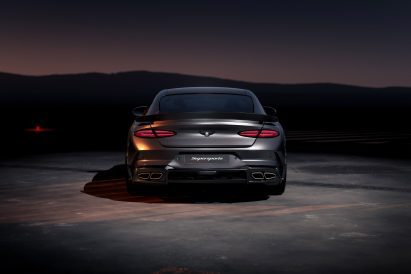 Dark grey car by Bentley