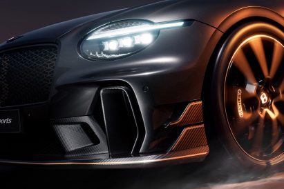 Close up of the Supersports car by Bentley