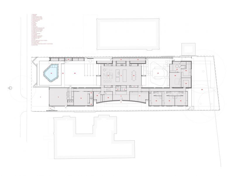Floor plan of Temple House