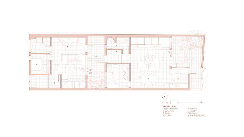 Plan of Terracotta Breath by Live Out Studio
