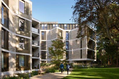 Retirement home set amongst landscaped gardens