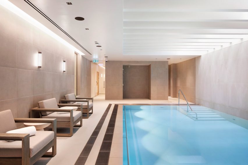Swimming pool in retirement complex