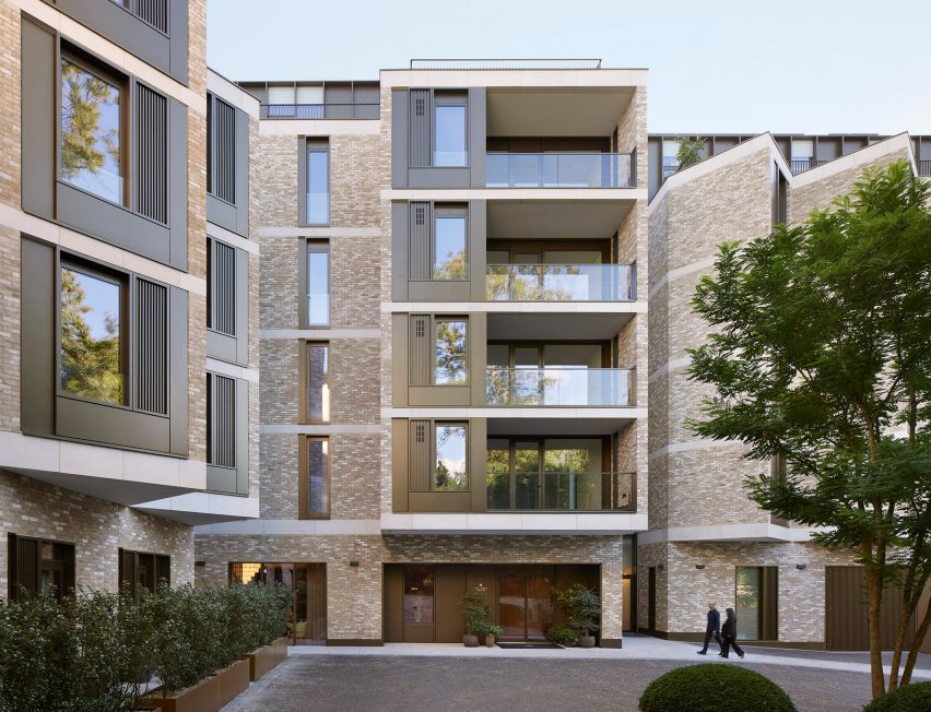 Faceted brick volumes retirement home