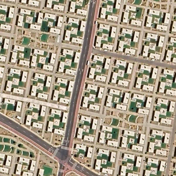 Aerial photo of Neom worker housing