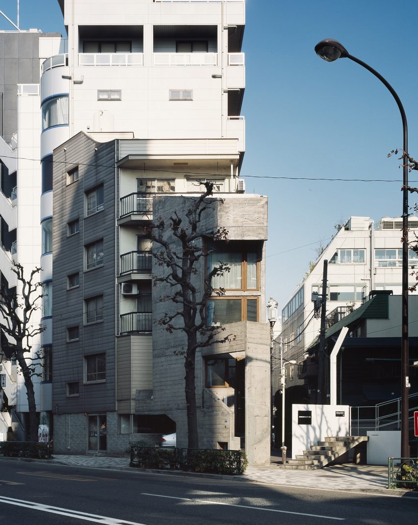 Concrete slim house