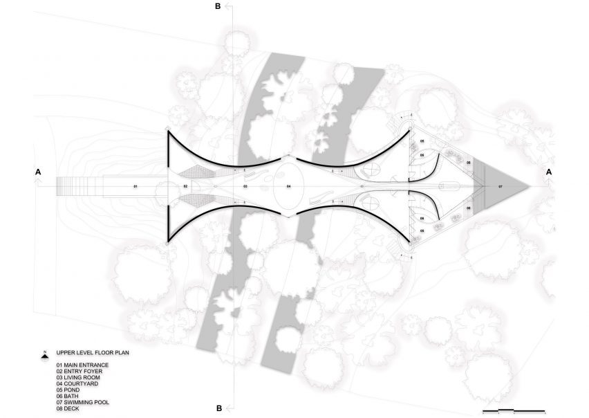 Plan of Bridge House by Wallmakers