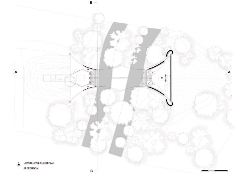 Plan of Bridge House by Wallmakers