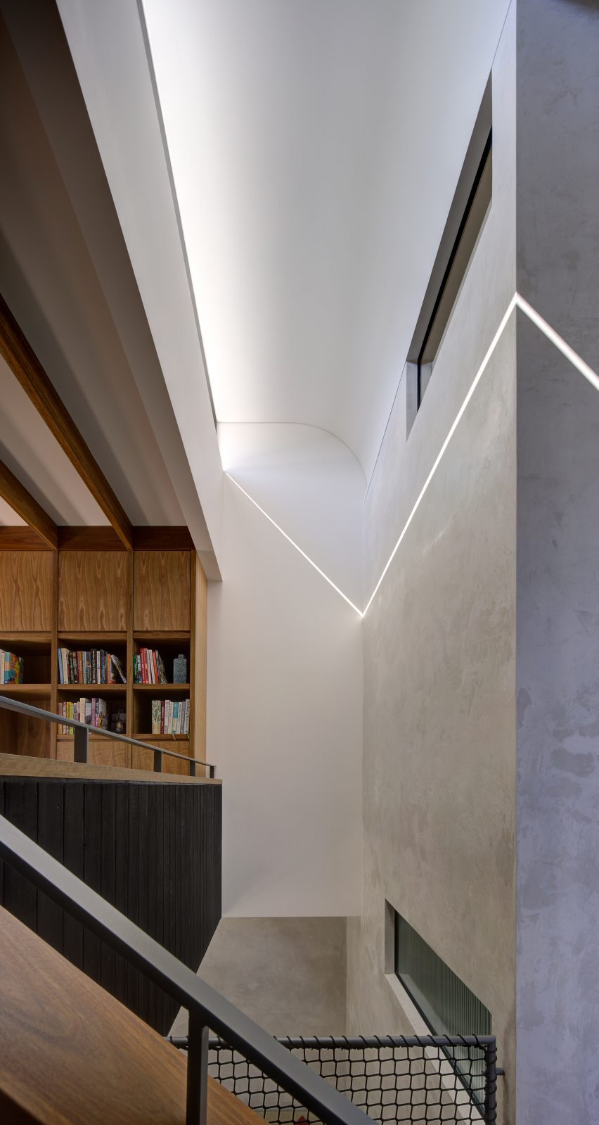 Staircase with double-height void