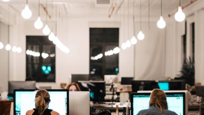 Women working in office