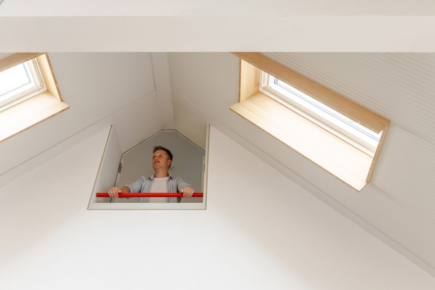 Internal wall lookout point
