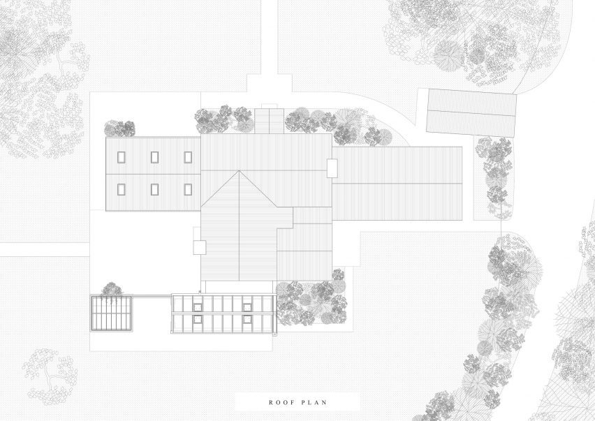 A Place in the Country aerial roof drawings