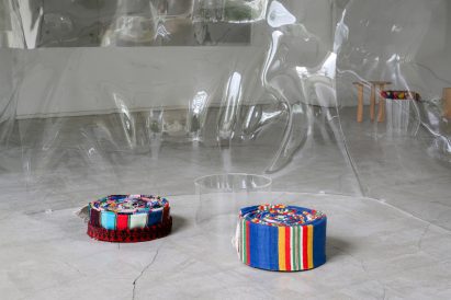 Seating made from rugs