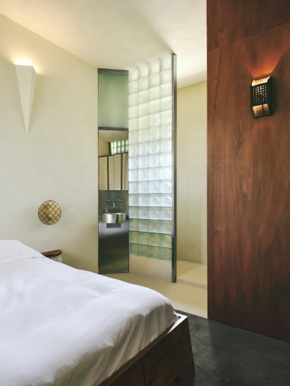 Handmade wooden bed