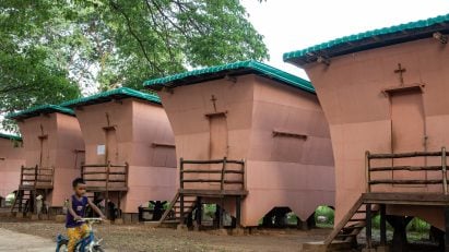 Housing Now Modular Bamboo Housing by Blue Temple and Housing Now