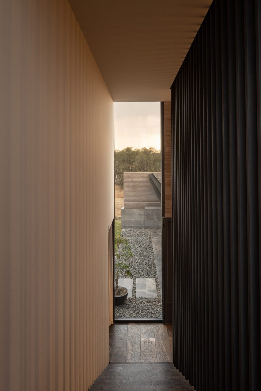 House made of concrete blocks