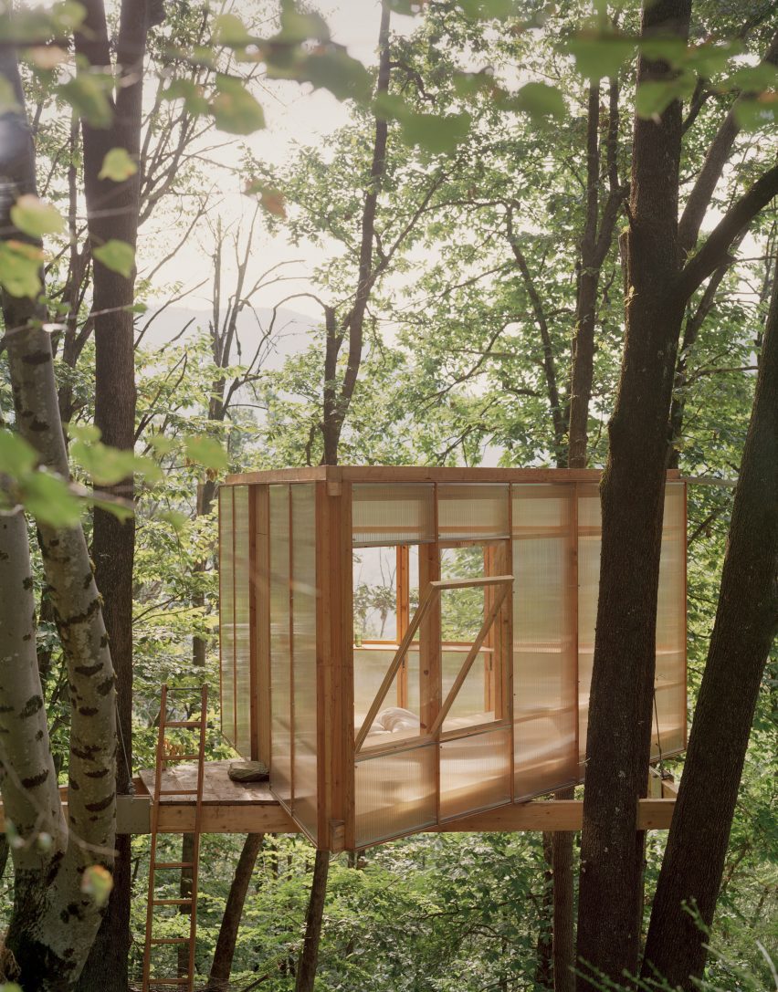 Casetta Tessino treehouse in Switzerland by Olin Petzold