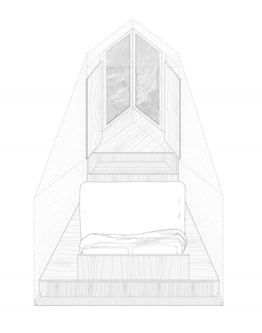 Loft bedroom diagram