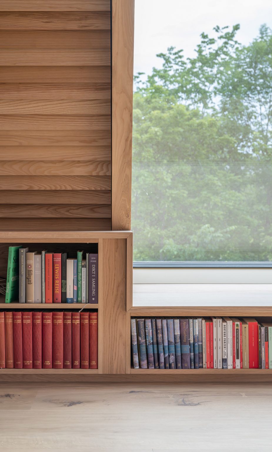 Books in timber library
