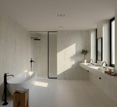 Bathroom finished in Nara by Dekton