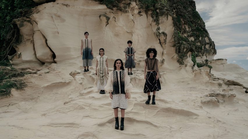 models wearing a fashion collection