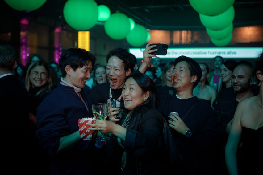 Dezeen Awards 2025 party. Photo is by Dann Emmons
