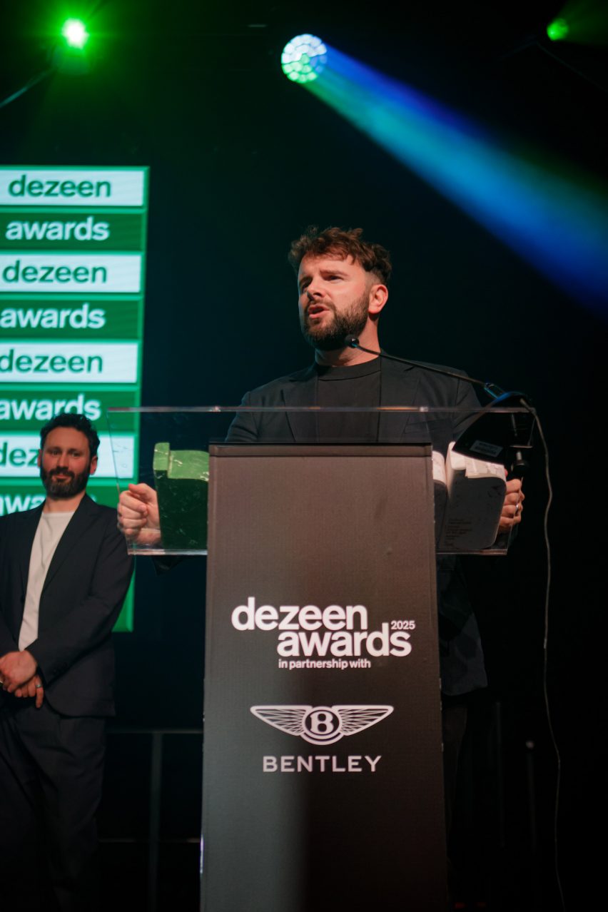 Dezeen Awards 2025 party. Photo is by Dann Emmons