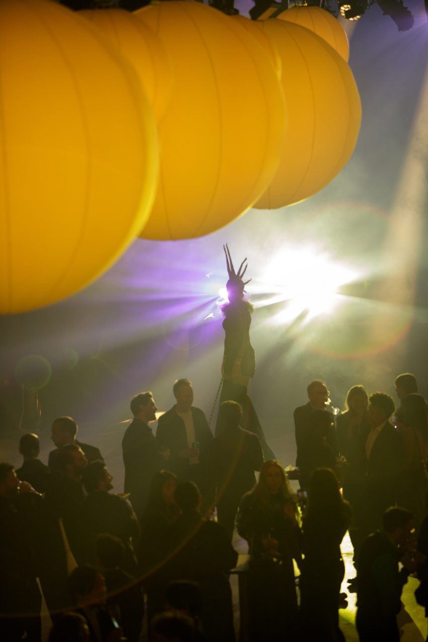 Dezeen Awards 2025 party. Photo is by Dann Emmons