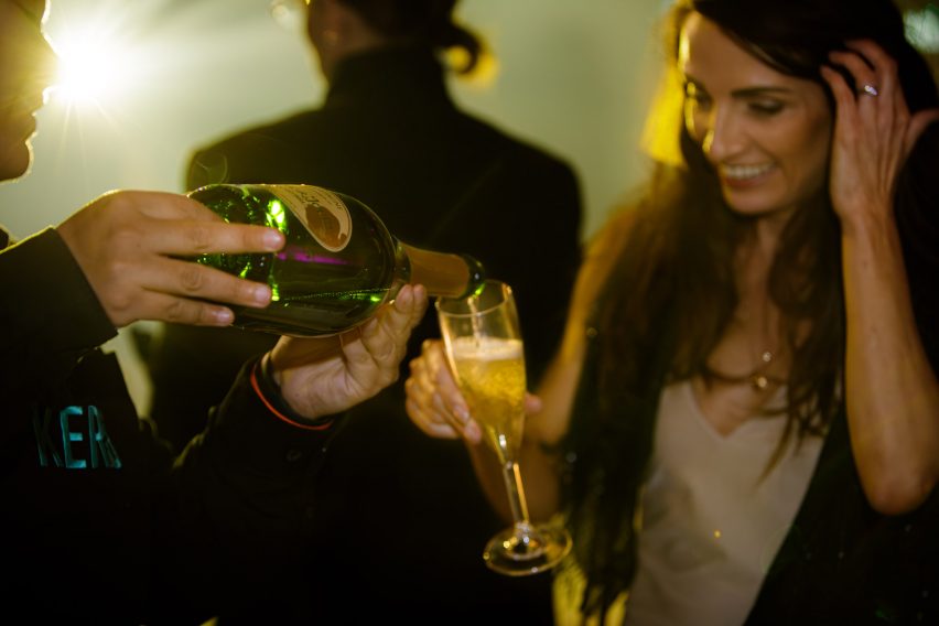 Dezeen Awards 2025 party. Photo is by Dann Emmons