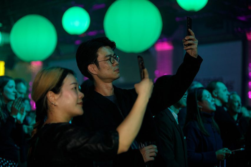 Dezeen Awards 2025 party. Photo is by Dann Emmons