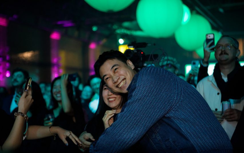 Dezeen Awards 2025 party. Photo is by Dann Emmons