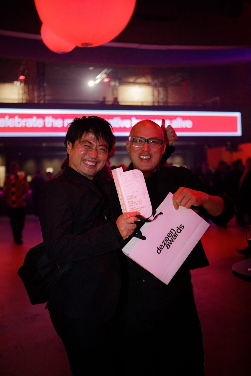Dezeen Awards 2025 party. Photo is by Dann Emmons