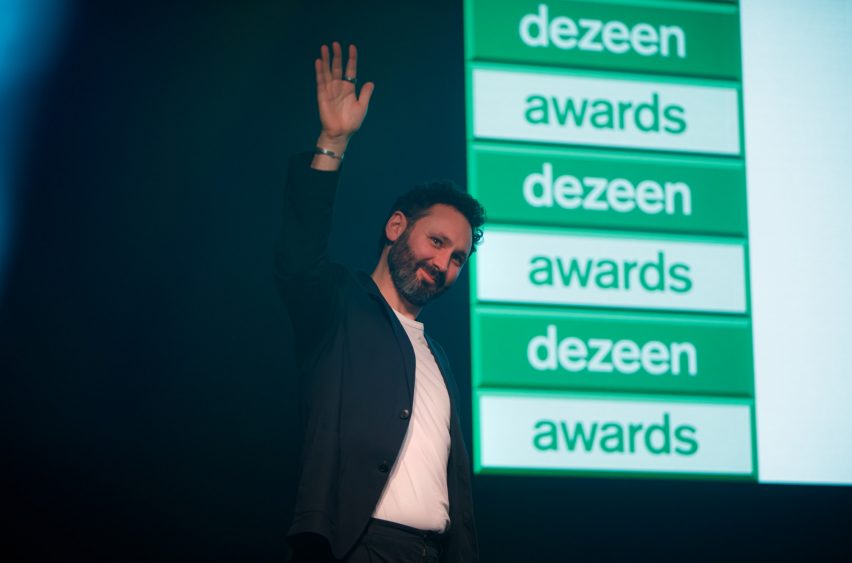 Dezeen Awards 2025 party. Photo is by Dann Emmons