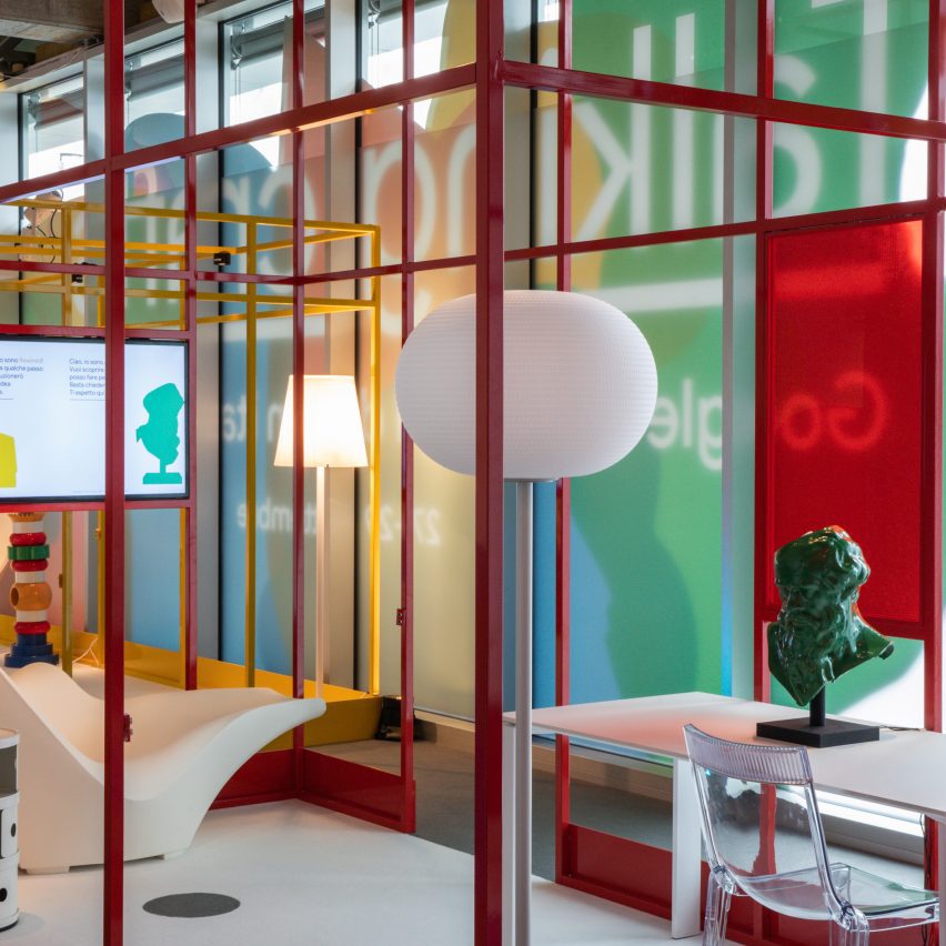 image of colourful building interior