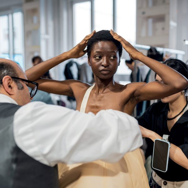 Model at a fashion week