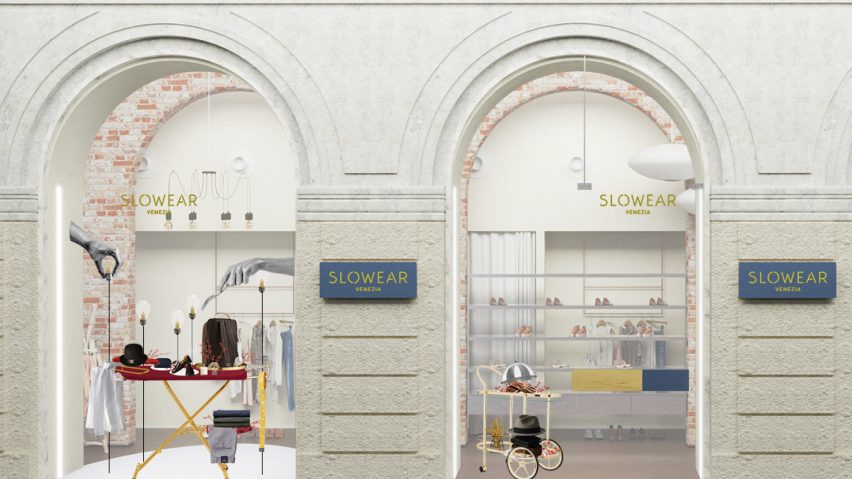 an image of a luxury brand storefront