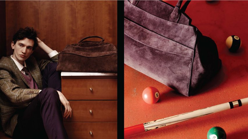 photo of model and bag
