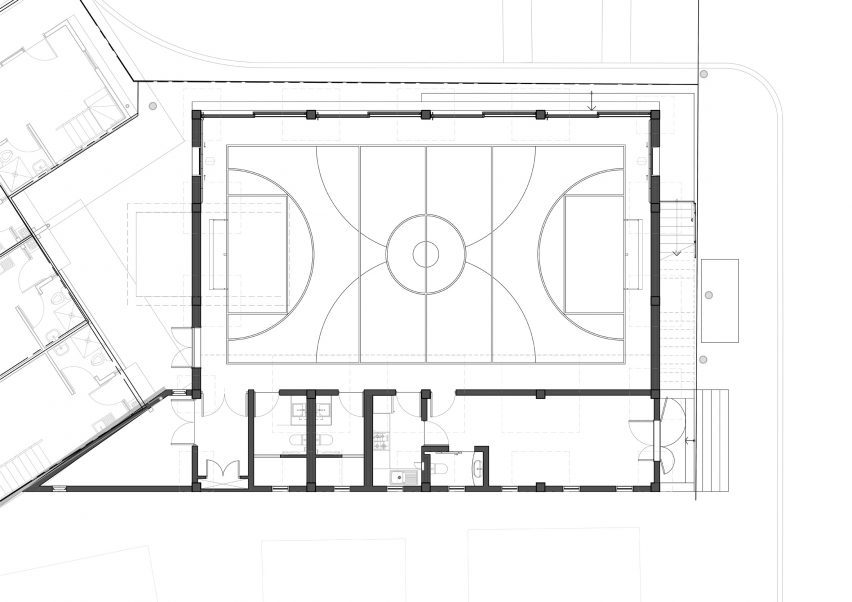 Plan of Soweto Caracas Community Centre by Empower